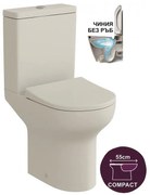Моноблок 6582P Compact, седалка и капак, порцелан, бял, 80x56x36.5см