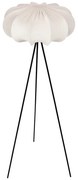 Бяла подова лампа с текстилен абажур (височина 147 cm) Cafee – Candellux Lighting