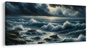 Картина на платно – Разбунени вълни