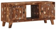 4104522 vidaXL ТВ шкаф 105x46x32 cm Масивна дървесина Възстановена