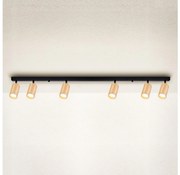 Brilagi - Спот SELE 6xGU10/30W/230V черен/дъбов декор