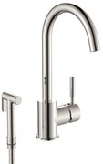 Смесител за кухня ICF 719612C, месингов, хром, със слушалка, 22.45x36.3см