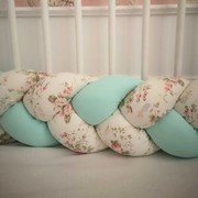 BLOSSOM Плетен обиколник 330 см МЕНТА/ЦВЕТЯ