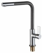 Смесител за кухня ICF 718650 GREY, месингов, сив, 32.4x24.9см