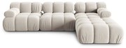 Бежов кадифен модулен ъглов диван (променлив) Bellis – Micadoni