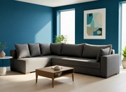 Ъгъл диван Trendy-Right-265φ 165β cm.-Gray