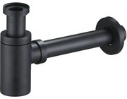 Mexen полусифон за мивка, кръгъл, черен - 79950-70