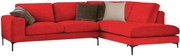 Ъгъл диван Senso-Left-250φ 180β cm.-Red