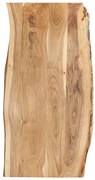 286333 vidaXL Плот за маса, акациево дърво масив, 118x(50-60)x2,5 cм