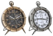 Lauakell DKD Home Decor Карта на Света Кристал Сребрист Черен Златен Бял Желязо (22 x 17 x 29 cm) (2 броя)