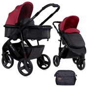 Бебешка количка 2в1 CALIBRA 3 Lorelli - Black&Red