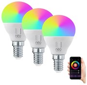 Immax NEO - К-кт 3xLED RGB+CCT Димируема крушка E14/6W/230V 2700-6500K Wi-Fi Tuya