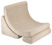 Светлокафяв детски стол от букле Moon – Wigiwama