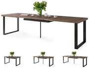 АВЕЛА Кафяв дъб - ЛОФТОВА ХОЛНА/ТРАПЕЗНА МАСА РАЗТЕГАТЕЛНА ДО 310 cм!