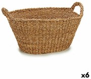 Кош С дръжки Кафяв 50 L 60 x 31 x 43 cm (6 броя)