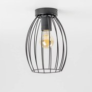 LED таванно осветително тяло 1xE27/6,5W/230V черно