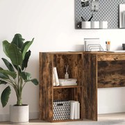 857862 vidaXL Библиотека, опушен дъб, 40x30x77 см, инженерно дърво