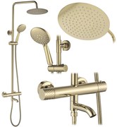 Душ система с Термостат Rea Lungo Diamond Gold
