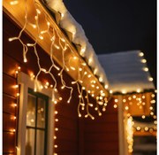 Brilagi - LED външна коледна верига 360xLED/8 функции 14m IP44 топла бяла ледени висулки