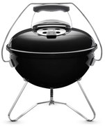 Преносимо барбекю на въглища Weber 1121004 Smokey Joe,  37cm, Емайлирана стомана, Студена дръжка Tuck-N-Carry, Черен