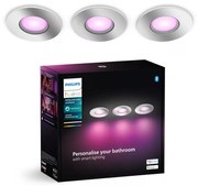 Philips-К-кт 3x LED RGBW Димируема лампа за баня Hue XAMENTO 1xGU10/4,2W IP44