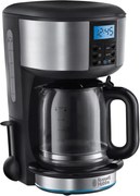 Кафемашина Russell Hobbs 20680-56 Buckingham, 1000 W, 10 чаши, 1.25 l, 24-часов таймер, Противокапкова система, Черен/сребрист