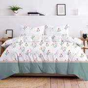 Обръщаемо спално бельо от висококачествен памук с флорален мотив Ширина: 160 см | Дължина: 200 см
