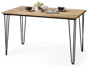 Трапезна маса HALIJA с декор дъб крафт