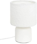 Настолна лампа atmosphera Bona, Букле, 22 cm - Бял