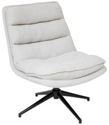 Въртящ се фотьойл atmosphera Harper - Бял