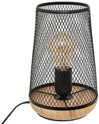 Настолна лампа atmosphera Zely, 24 см, Дърво