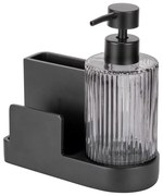 Черна стойка за перилни препарати от полирезин Pina – Wenko