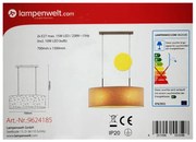 Lindby - LED RGBW Димируем пендел ALWINE 2xE27/10W/230V