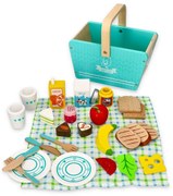 Lelin Toys - Детски комплект за пикник с кошница