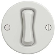 Kliklap - Ретро еднополюсен ключ без рамка №1 бял