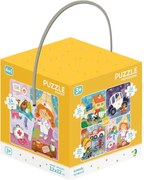 Dodo - Пъзел  4 в 1 - комплект 4 бр. Професии - 12-16-20-24 ел.