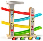 Woody - Дървено роли с четири колички и платформа