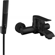 Mexen Pecos R72 смесител за вана с душ комплект, черен - 7273R72-70