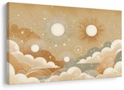 Картина на платно – Небесен танц от слънца и звезди