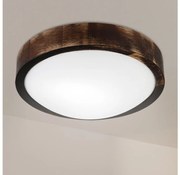 Brilagi - Плафон CARVALHO SLIM SMOKEY 1xE27/60W/230V, дъб, диаметър 27,5 cm