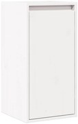813507 vidaXL Стенен шкаф, бял, 30x30x100 см, бор масив
