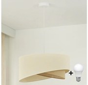 Brilagi - LED Пендел LYRA 1xE27/15W/230V кремав/бежов