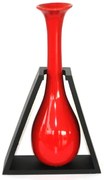 Ваза керамична червена Н147/5344-0369/