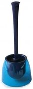Пластмасова четка за тоалетна прозрачна синя NEON PN- (M-E-19-26-13) - Primanova
