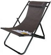 Плажен стол Flower - Кафяв