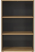 Библиотека от декор от дъб в антрацитен и естествен цвят 75x120x40 cm Podium – Germania