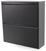 Черен метален шкаф за обувки Billy - Spinder Design