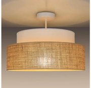 Полилей за повърхностен монтаж BOHO 1xE27/60W/230V Ø 40 см бял/бежов