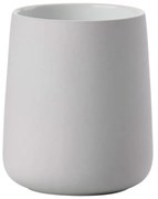 Светлосива порцеланова чаша за четка за зъби Nova - Zone