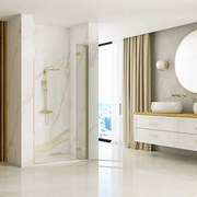 Душ кабинни врати Rea Hugo 100 Gold Brush + профил